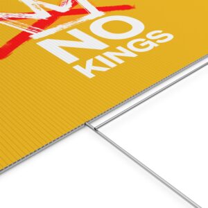 No Kings Yard Sign