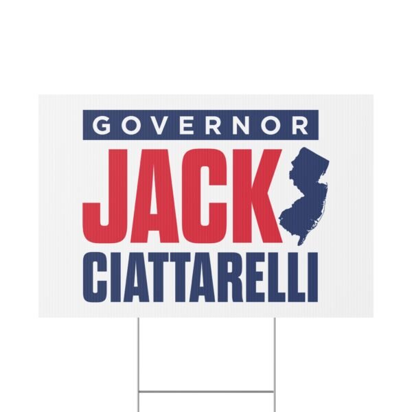 Governor Jack Ciattarelli Yard Sign