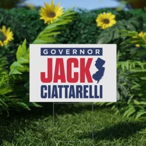 Jack Ciattarelli for governor sticker governor jack ciattarelli yard sign
