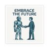 Embrace the Future Sticker — Robot & Human Handshake Kiss-Cut Vinyl Sticker Embrace the Future Sticker — Robot & Human Handshake Kiss-Cut Vinyl Sticker