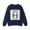 Embrace the Future Sweatshirt — Robot & Human Handshake Crewneck