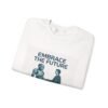Embrace the Future Sweatshirt — Robot & Human Handshake Crewneck