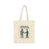 Embrace the Future Tote Bag – Robot & Human Handshake Canvas Tote Embrace the Future Tote Bag