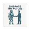 Embrace the Future Sticker — Robot & Human Handshake Kiss-Cut Vinyl Sticker Embrace the Future Sticker — Robot & Human Handshake Kiss-Cut Vinyl Sticker