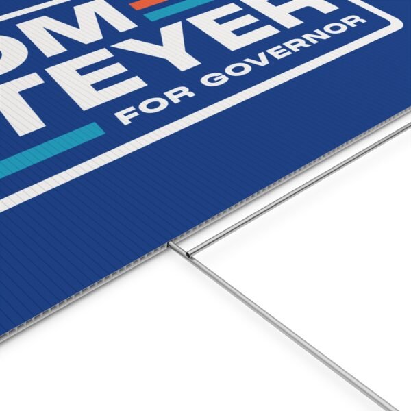 Tom Steyer for Governor Yard Sign 2026 – Plastic Lawn Sign