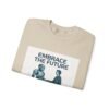 Embrace the Future Sweatshirt — Robot & Human Handshake Crewneck