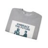 Embrace the Future Sweatshirt — Robot & Human Handshake Crewneck