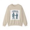 Embrace the Future Sweatshirt — Robot & Human Handshake Crewneck