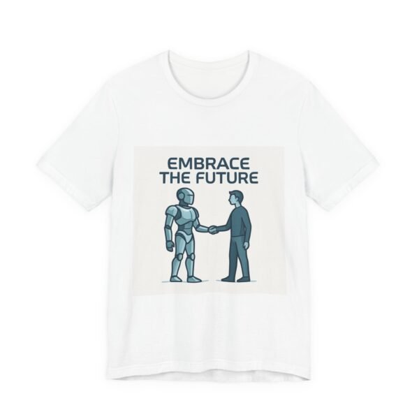 Embrace the Future Robot Tee — Sci‑Fi Tech Graphic T-Shirt