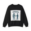 Embrace the Future Sweatshirt — Robot & Human Handshake Crewneck