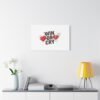 Win or Cry Heartbeat Graphic Canvas | Sports Fan Emotional Rollercoaster