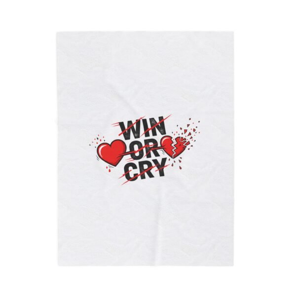 Win or Cry Rollercoaster Emotions Velveteen Plush Blanket | Team Neutral Sports Fan