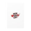 Win or Cry Heartbeat Graphic Canvas | Sports Fan Emotional Rollercoaster
