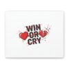 Win or Cry Heartbeat Graphic Canvas | Sports Fan Emotional Rollercoaster