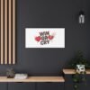 Win or Cry Heartbeat Graphic Canvas | Sports Fan Emotional Rollercoaster