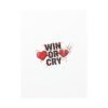 Win or Cry Heartbeat Graphic Canvas | Sports Fan Emotional Rollercoaster