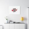 Win or Cry Heartbeat Graphic Canvas | Sports Fan Emotional Rollercoaster