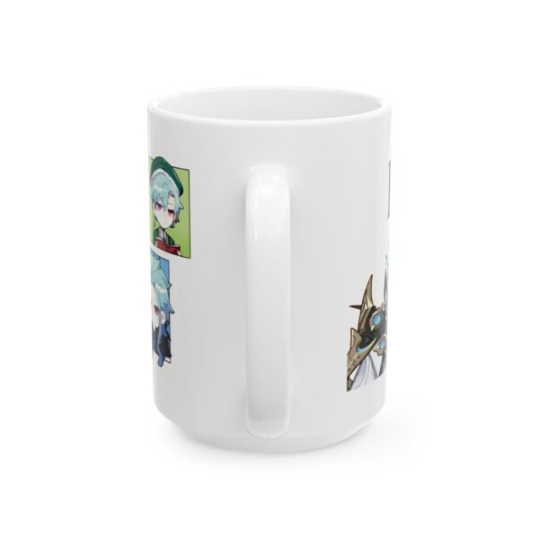 Dottore Chibi Anime Ceramic Mug — 'Dottore' Chibi Panels, Glossy 11oz/15oz