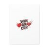 Win or Cry Heartbeat Graphic Canvas | Sports Fan Emotional Rollercoaster