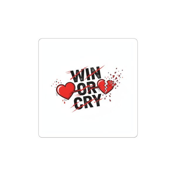 Win or Cry Sticker | Sports Fan Rollercoaster, Game Day Emotions