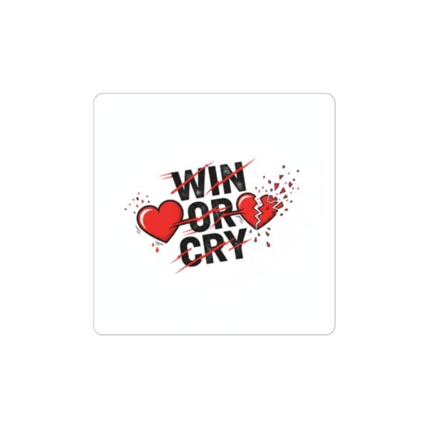 Win or Cry Sticker | Sports Fan Rollercoaster, Game Day Emotions