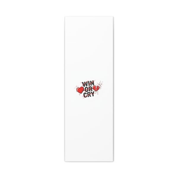 Win or Cry Heartbeat Graphic Canvas | Sports Fan Emotional Rollercoaster