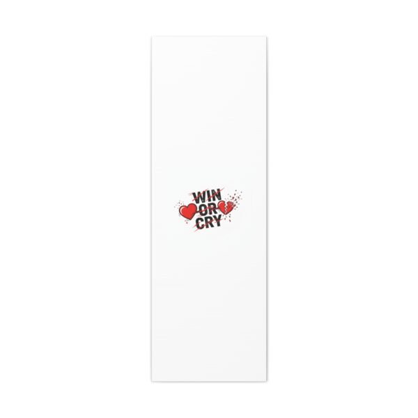 Win or Cry Heartbeat Graphic Canvas | Sports Fan Emotional Rollercoaster