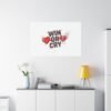Win or Cry Heartbeat Graphic Canvas | Sports Fan Emotional Rollercoaster