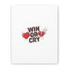 Win or Cry Heartbeat Graphic Canvas | Sports Fan Emotional Rollercoaster