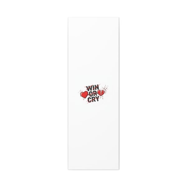 Win or Cry Heartbeat Graphic Canvas | Sports Fan Emotional Rollercoaster