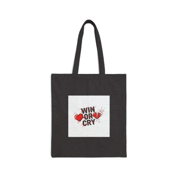 Win or Cry Tote Bag | Sports Fan Emotional Rollercoaster, Game Day Neutral Fan Gear