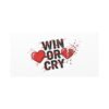 Win or Cry Heartbeat Graphic Canvas | Sports Fan Emotional Rollercoaster