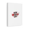 Win or Cry Heartbeat Graphic Canvas | Sports Fan Emotional Rollercoaster