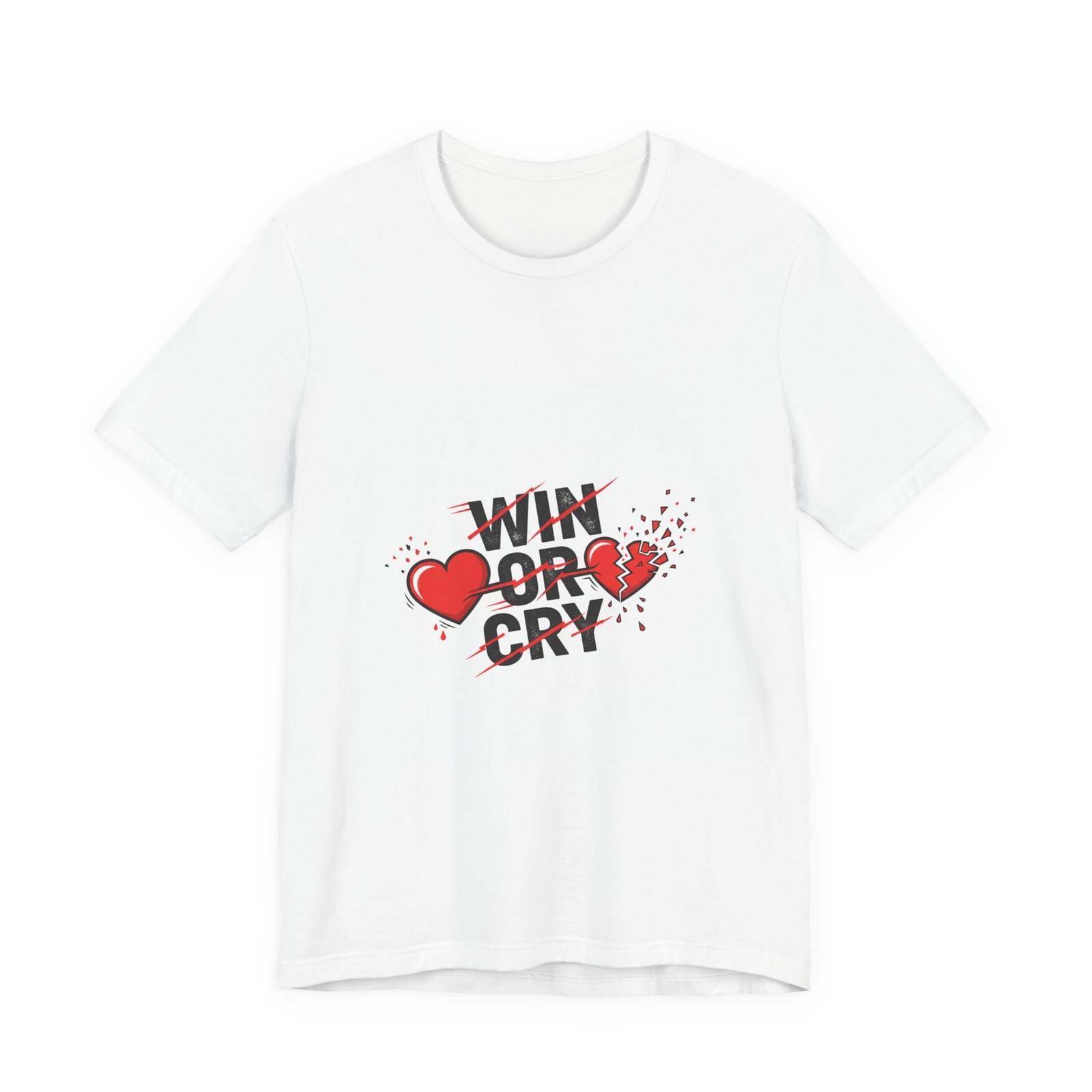 Win or Cry Tee | sports fan shirt, game day rollercoaster emotions design