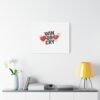 Win or Cry Heartbeat Graphic Canvas | Sports Fan Emotional Rollercoaster