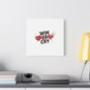 Win or Cry Heartbeat Graphic Canvas | Sports Fan Emotional Rollercoaster