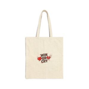 Win or Cry Tote Bag | Sports Fan Emotional Rollercoaster, Game Day Neutral Fan Gear