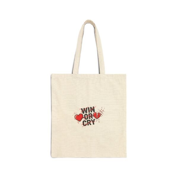 Win or Cry Tote Bag | Sports Fan Emotional Rollercoaster, Game Day Neutral Fan Gear
