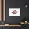 Win or Cry Heartbeat Graphic Canvas | Sports Fan Emotional Rollercoaster
