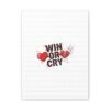 Win or Cry Heartbeat Graphic Canvas | Sports Fan Emotional Rollercoaster