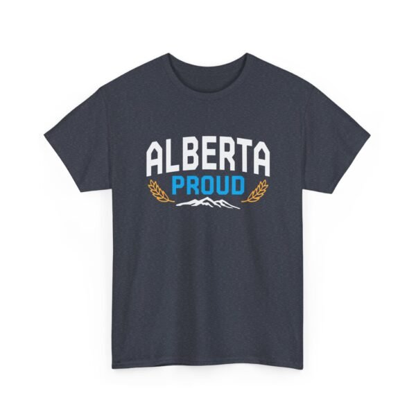 Alberta Proud T‑Shirt — Canadian Mountain & Wheat Logo Tee