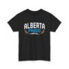 Alberta Proud T‑Shirt — Canadian Mountain & Wheat Logo Tee