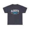 Alberta Proud T‑Shirt — Canadian Mountain & Wheat Logo Tee
