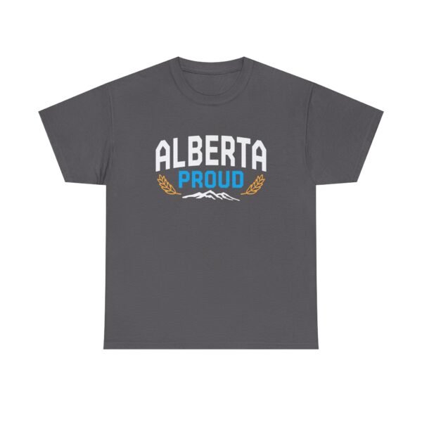 Alberta Proud T‑Shirt — Canadian Mountain & Wheat Logo Tee