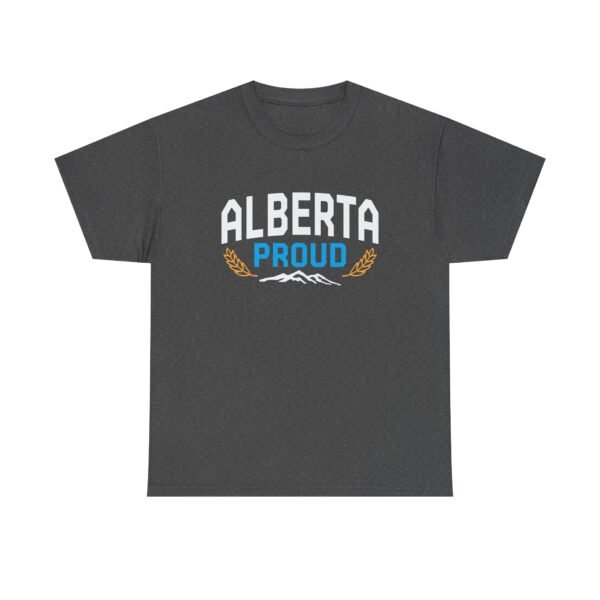 Alberta Proud T‑Shirt — Canadian Mountain & Wheat Logo Tee