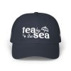 Tea by the Sea Hat– Embroidered Coastal Dad Cap