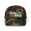 Tea by the Sea Hat– Embroidered Coastal Dad Cap