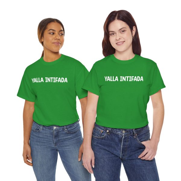 Yalla Intifada T Shirt | Ethically Made, Comfortable & Bold Statement Appare