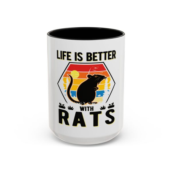 Life Is Better With Rats Coffee Mug — Cute Rat Lover Gift (11/15oz)