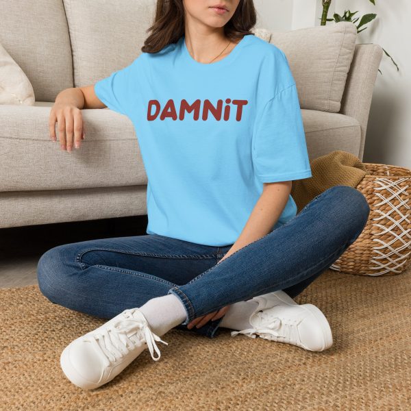 Damnit T Shirt – Funny Retro Script Casual Tee | 100% Cotton